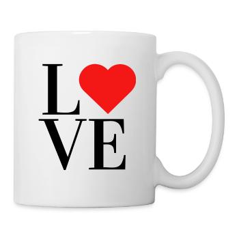 Love - Tasse - Weiß - Rechts