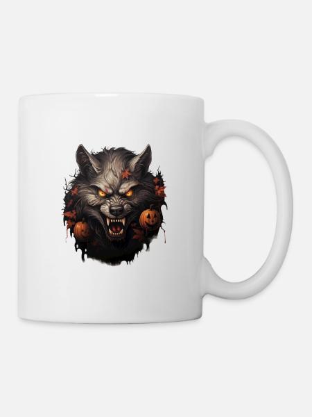 Halloween Werwolf - Tasse - Weiß
