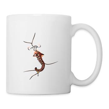 Küssen Meereskreatur Unterwasser-Tentakel - Tasse - Weiß - Rechts