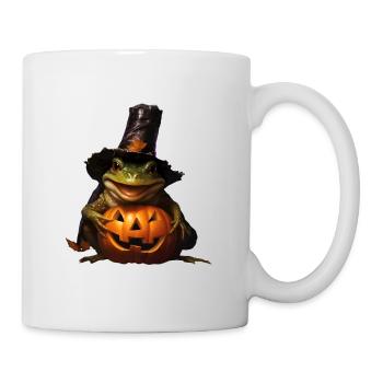 Halloweenfrosch - Tasse - Weiß - Rechts