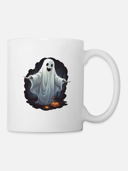 Gespenst Halloween - Tasse - Weiß
