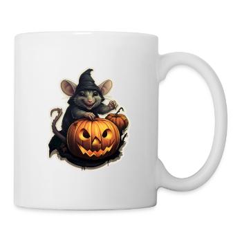 Halloween Maus - Tasse - Weiß - Rechts