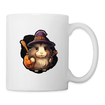 Halloween Meerschweinchen - Tasse - Weiß - Rechts