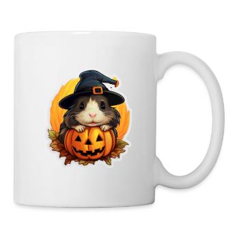 Meerschweinchen Halloween - Tasse - Weiß - Rechts