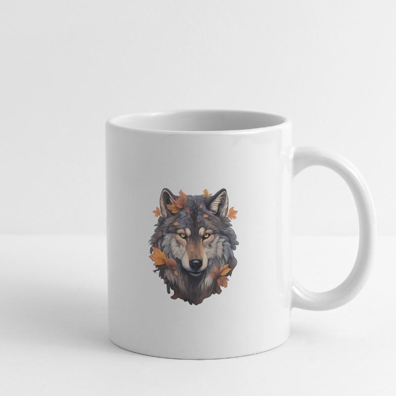 Wolf Herbst Halloween Tasse