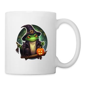 Halloween Frosch - Tasse - Weiß - Rechts