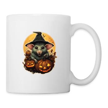 Halloween Ratte - Tasse - Weiß - Rechts