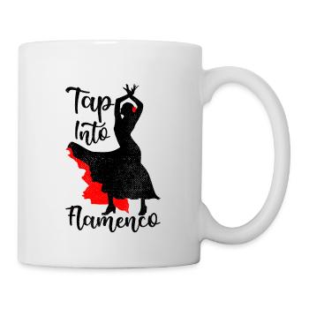 Tanzsport Tanzende Tänzerin Flamenco-Tanzlehrerin - Tasse - Weiß - Rechts