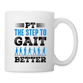 PT Physiotherapie Physiotherapeutin Job - Tasse - Weiß - Rechts