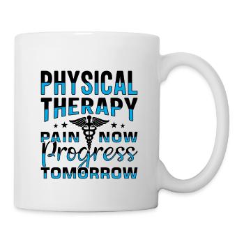 PT Physiotherapie Physiotherapeutin Job - Tasse - Weiß - Rechts