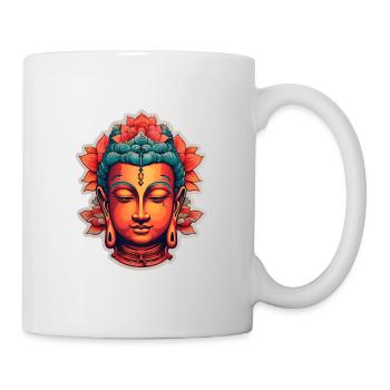 Buddha Zen Lotusblüte Meditation - Tasse - Weiß - Rechts