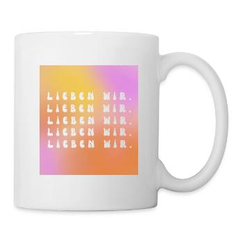 lieben wir. - Tasse - Weiß - Rechts