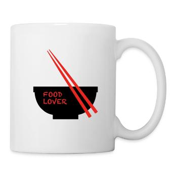 Amateur de nourriture (bol-transparent) - Mug blanc - blanc - Droite