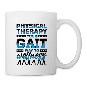 PT Physiotherapie Physiotherapeutin Job - Tasse - Weiß - Rechts