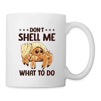 Meerestier Meeresfrüchte Muscheln Einsiedlerkrebs - Tasse - Weiß - Rechts