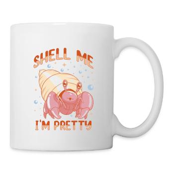Meerestier Meeresfrüchte Muscheln Einsiedlerkrebs - Tasse - Weiß - Rechts