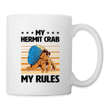 Meerestier Meeresfrüchte Muscheln Einsiedlerkrebs - Tasse - Weiß - Rechts