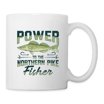 Fischer Fischfänger Fischer Nordischer Hecht - Tasse - Weiß - Rechts