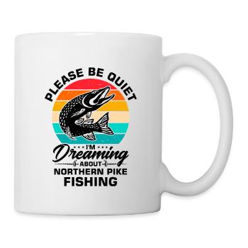 Fischer Fischfänger Fischer Nordischer Hecht - Tasse - Weiß - Rechts