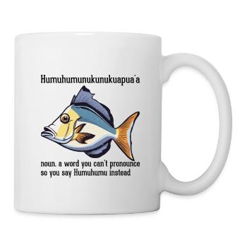 Baliste de récif Humuhumunukunukuapua’a - Mug blanc - blanc - Droite