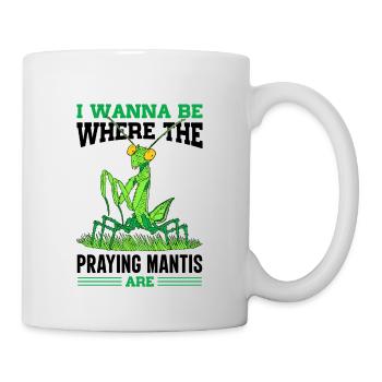 Insecte Entomologiste Entomologie Mante religieuse - Mug blanc - blanc - Droite