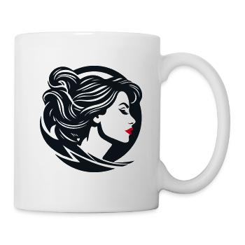 Silhouette élégante - Mug blanc - blanc - Droite