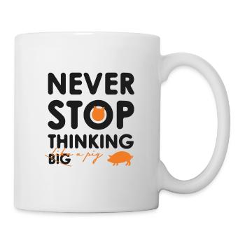 Thinking big - Tasse - Weiß - Rechts