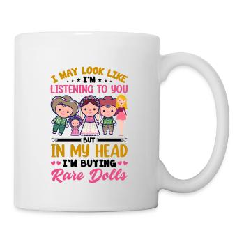 Sammlerpuppe Porzellanpuppe Antike - Tasse - Weiß - Rechts