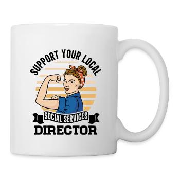 Directeur de la bureaucratie des services sociaux - Mug blanc - blanc - Droite