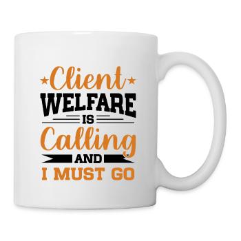 Directeur de la bureaucratie des services sociaux - Mug blanc - blanc - Droite