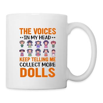 Sammlerpuppe Porzellanpuppe Antike - Tasse - Weiß - Rechts