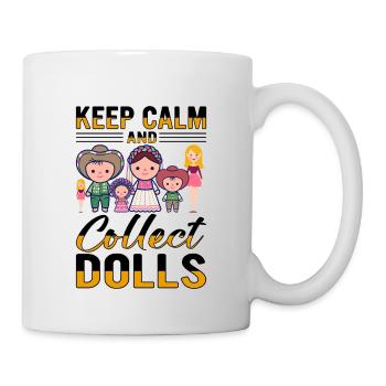 Sammlerpuppe Porzellanpuppe Antike - Tasse - Weiß - Rechts