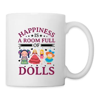 Sammlerpuppe Porzellanpuppe Antike - Tasse - Weiß - Rechts