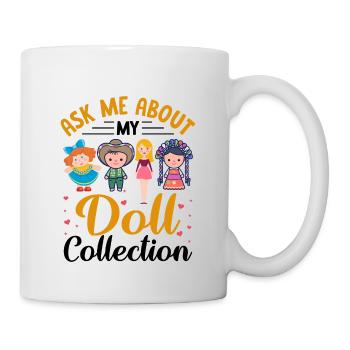 Sammlerpuppe Porzellanpuppe Antike - Tasse - Weiß - Rechts