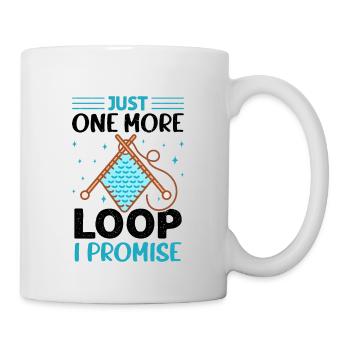 Lustiges Häkeln Design - Tasse - Weiß - Rechts