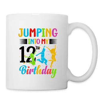 Trampoline Lover 8e anniversaire Party Jumping - Mug blanc - blanc - Droite