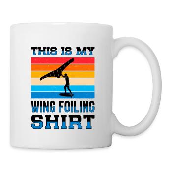 Wingsurfing Foil Wing Wing Boarding Wing Foiling - Mug - white - Right