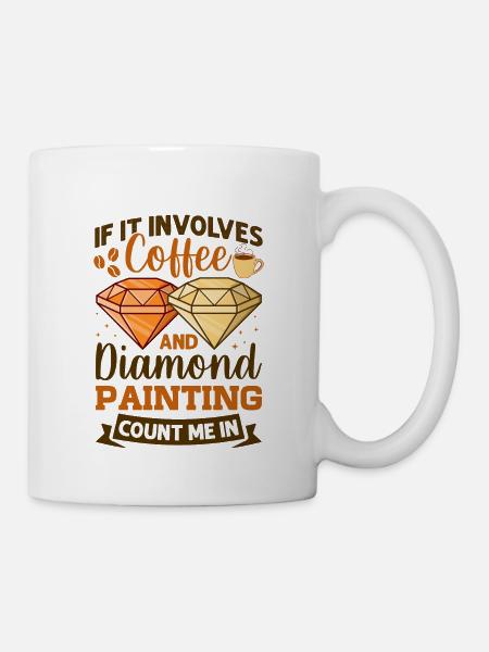 Hobby Diamond Painter Diamant - Tasse - Weiß