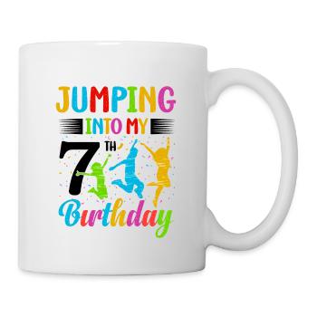 Trampoline Lover 8e anniversaire Party Jumping - Mug blanc - blanc - Droite