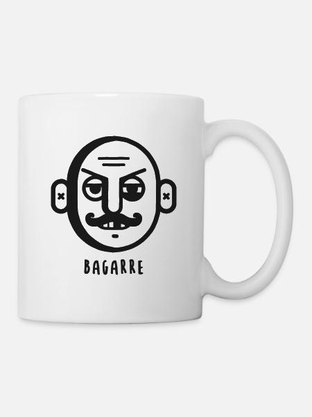 BAGARRE - Mug blanc - blanc