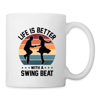 Lindy Hop Swing Dance - Tasse - Weiß - Rechts