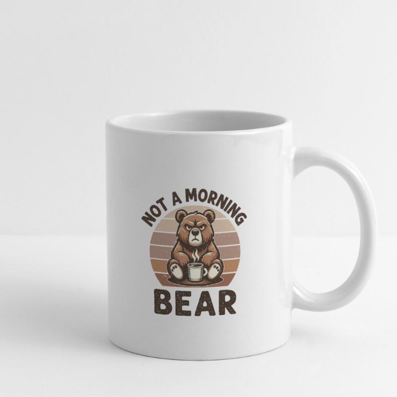Grumpy bear with coffee Mug