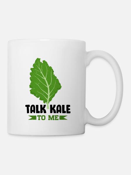 Grünkohl Vegetarier Veganismus - Tasse - Weiß