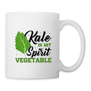 kale vegetarian veganism - Mug - white - Right