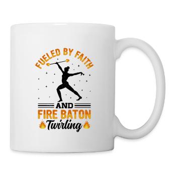 Fire Baton Fire Dance Fire Dancer Fire Dancer - Mug - white - Right