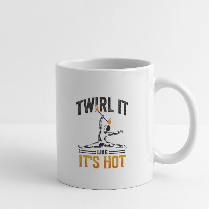 Bâton de feu Danse du feu Danseur de feu Danseur de feu Mug blanc