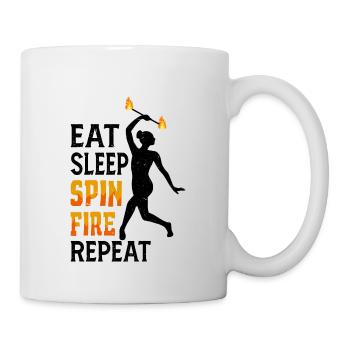 Fire Baton Fire Dance Fire Dancer Fire Dancer - Mug - white - Right