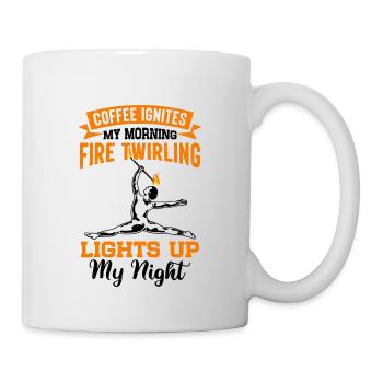 Fire Baton Fire Dance Fire Dancer Fire Dancer - Mug - white - Right