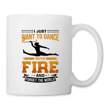 Fire Baton Fire Dance Fire Dancer Fire Dancer - Mug - white - Right