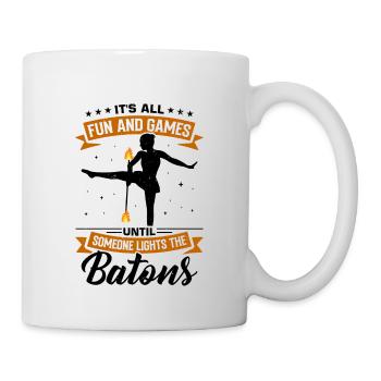 Fire Baton Fire Dance Fire Dancer Fire Dancer - Mug - white - Right